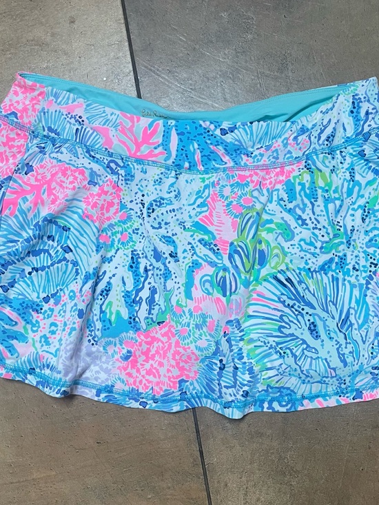 Lilly Pulitzer Dresses & Skirts - Lilly Pulitzer Luxletic Josephine Skort skirt Sink or Swim blue pink sz XL